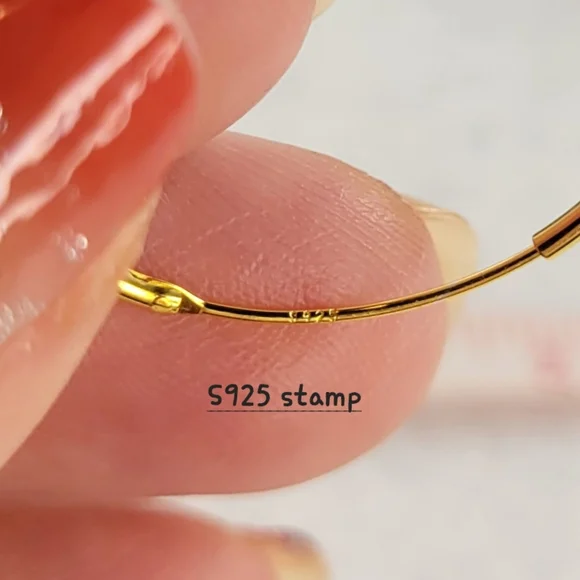 Mariela Gold Hoops - Picture 8 of 9